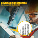 Manual Twist Drill Bit Set+Mini Hand Drill with Keyless Chuck for 0.3-3.4mm