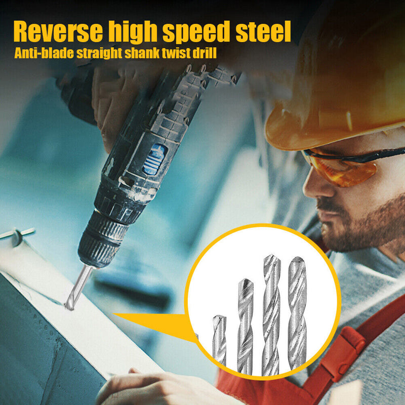 Manual Twist Drill Bit Set+Mini Hand Drill with Keyless Chuck for 0.3-3.4mm