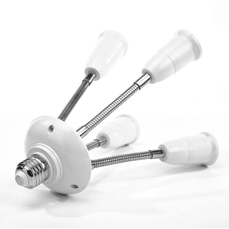 Adjustable E27 Lamp Holder for LED Light Adapter Multi-conversion (4-head) Newly
