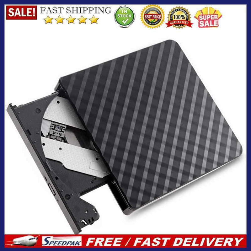 Portable USB3.0 External DVD Burner CD/DVD ROM CD RW Player Optical Drive Writer