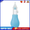 Silicone Baby Nose Cleaner Vacuum Sucker Infant Kids Nasal Aspirator (Blue)