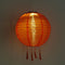 Solar Nylon Lantern Lamp Waterproof Hanging Light Festival Decor (Orange)