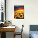 5D Diamond Painting Kit Sunflower Full Round Drill DIY Crafts Mosaic Picture