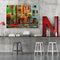 Colored Streets Frameless Picture Oil Paint By Numbers Hand Painted Picture