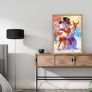Diamond Painting Snowman Deer Full Round Drill Picture of Rhinestone DIY Drawing