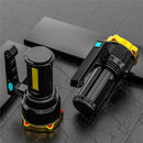 USB Rechargeable Ultra Torch Searchlight Long Range Led Powerful Flashlight