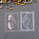 2pcs Rainbow Frame Metal Die Embossing Stencil For DIY Scrapbooking