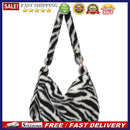 Fashion Women Printing Plush Shoulder Bag Casual Large Capacity Underarm Bags