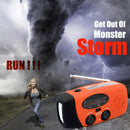 2000mAh Portable Hand Crank FM AM WB NOAA Radio Solar Radio Torch (Orange)