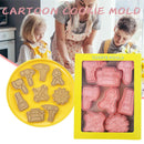 8Pcs Repair Tools Shape Cookie Stamp Cutter Sets Toolbox Biscuit Embossers O2T0