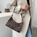 Women Animal Printed Handbags Lady Casual Zipper Shoulder Totes Underarm Bags