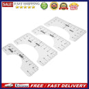 4pcs T-Shirt Alignment Ruler Craft Ruler with Guide Tool Drawing Template R