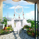 Monocyclic Teeth  Dream Catcher Wall Hanging Home Car Decor Craft (White) Newly
