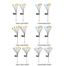 2pcs Solar Lamp Convenient Use Yard Decor for Outdoor Decor (Warm Light)