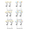 2pcs Solar Lamp Convenient Use Yard Decor for Outdoor Decor (Warm Light)