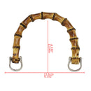 2pcs Bamboo Bag Handle Handbag DIY Tote Purse Replacement Accessories Making