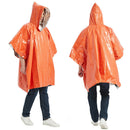 Emergency Raincoat Poncho Thermal Insulation Disposable Survival Blanket Newly