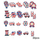 Mix 10 Food & Cupcake Picks Queen Jubilee London Union Decorations Party M8I5