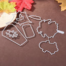 2pcs DIY Silicone Transparent Seals Stamps+Cutting Die for Album (MS-684)
