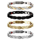 Twisted Dragon Magnetic Therapy Couple Bracelet Detachable Bangles (Black)