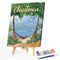 DIY Handmade Digital Picture Seaside Christmas Frameless Oil Painting By Number