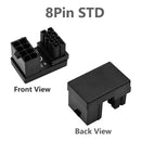 ATX 8-Pin Female to 8Pin Male 180 Degree Angled Adapter for Desktop Video Card