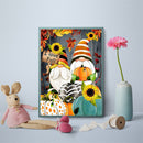 5D DIY Diamond Painting Kits Full Round Drill Fall Gnomes Mosaic Picture Decor