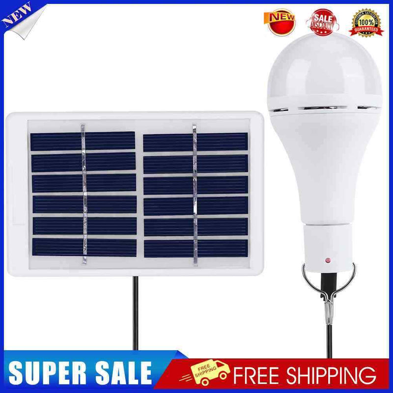 5 Modes 20 COB LED Solar Light USB Rechargeable Bulb Camping Lamp (9W)