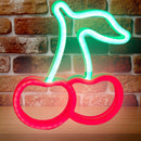 Cherry Fruit LED Neon Light Colorful Neon Sign Night Lamp Hanging Decor (A)