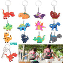 Clap Circle Keychains Dinosaur Rings Bracelets Straws Dinosaur Party Favors