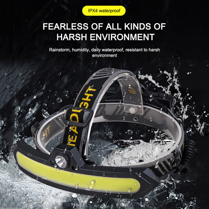 #A Waterproof Headlight USB Rechargeable Fishing Accessories Outdoor Waterproof