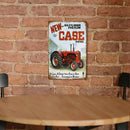 Wall Mounted Tractor Metal Signs Retro Pub Bar Door Hanging Rectangle Iron Sheet
