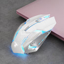 G304 1600dpi Wireless Rechargeable Mouse 2.4G 600Mah Game USB Mouse (White)