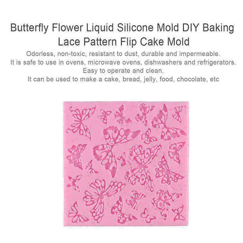 Butterfly Lace Fondant Mould Silicone Cake Mold Baking E8G8 W5G8 Hot Mat N9J2