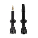 2pcs Bicycle Tubeless Valve Set CNC Machined Anodized Tool (44mm Black) Newly