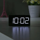 LED Digital Alarm Clock with USB Port Snooze Table Electronic Clock (Black)