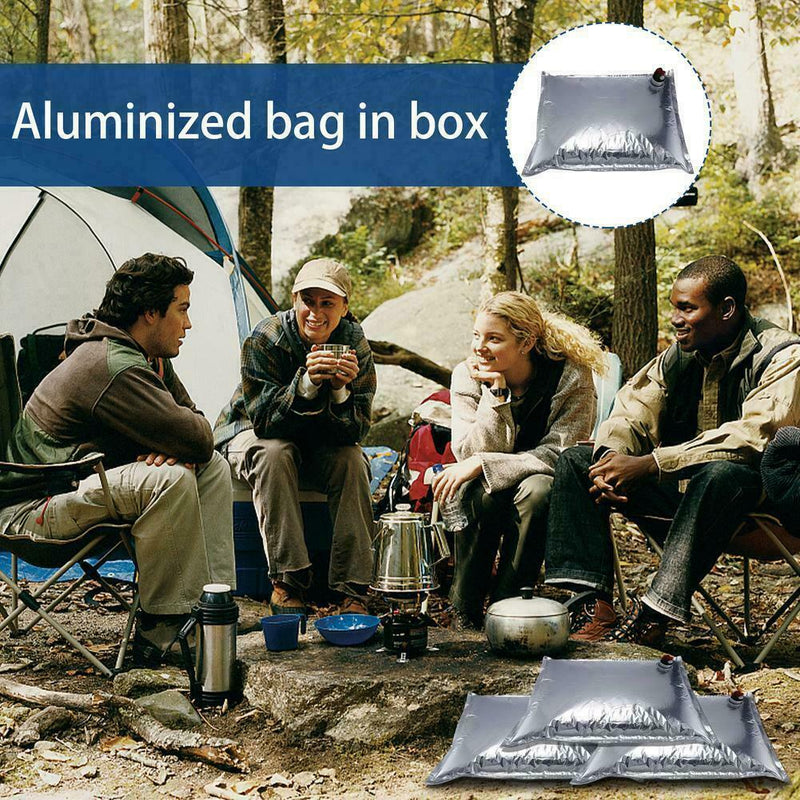 10pcs 10L Aluminum Foil BIB Bag-In-Box W/Butterfly Pouch Wine Champagne Tap L9I9