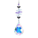 Crystal Bauhinia Gourd Pendant Drop Home Garden Car Decor (B)