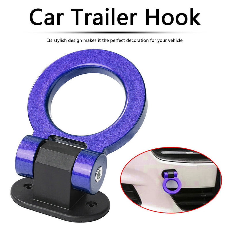 Universal ABS Car Trailer Hook Decoration Racing Ring Style Decorative Tow