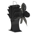 Heat Distribution Friendly Log Wood Burner Heat Powered Stove Fan Fireplace Fan