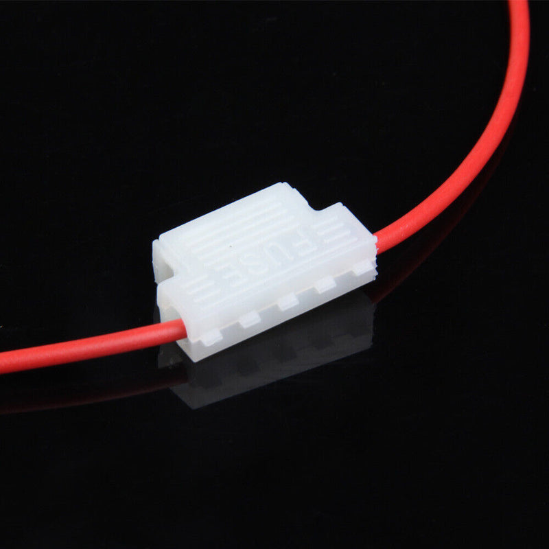 10pcs 5A Medium Fuse Holder with Cable for Car Boat Truck ATC/ATO Blade