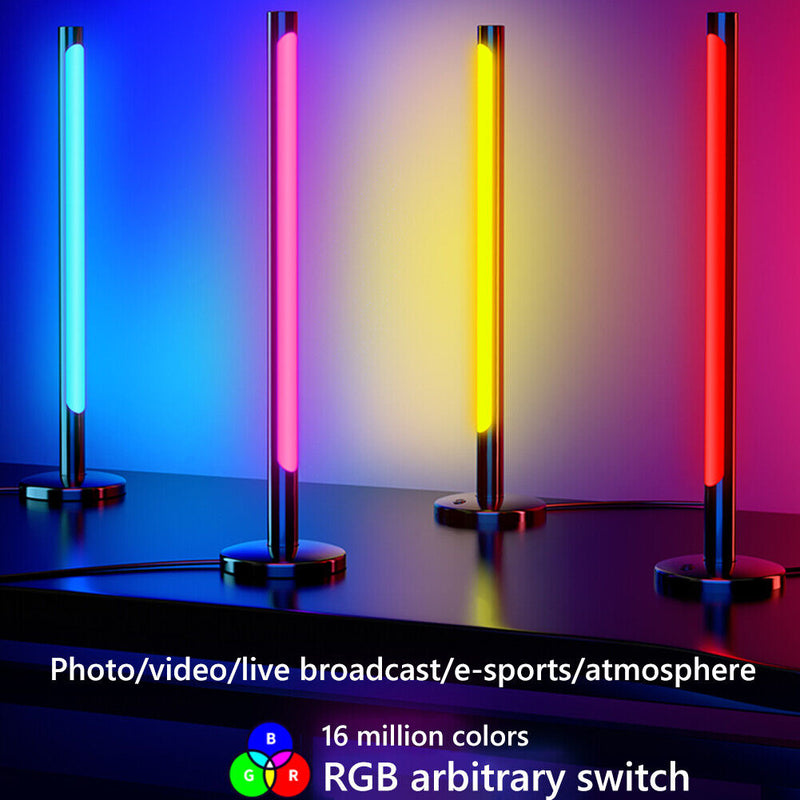 2Pcs RGB Colorful LED Pickup Rhythm Light Strip APP Control USB Music Lamp