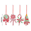 Christmas Candy Ornaments Candy Cane Hanging Decorations Lollipop Ornament