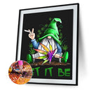 5D DIY Diamond Painting Gnome Full Drill Rhinestone Mosaic Art Picture for