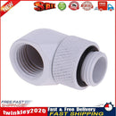 G1/4 Thread 90 Degree Fitting Adapter Rotary Water Cooled Connector(White) Newly