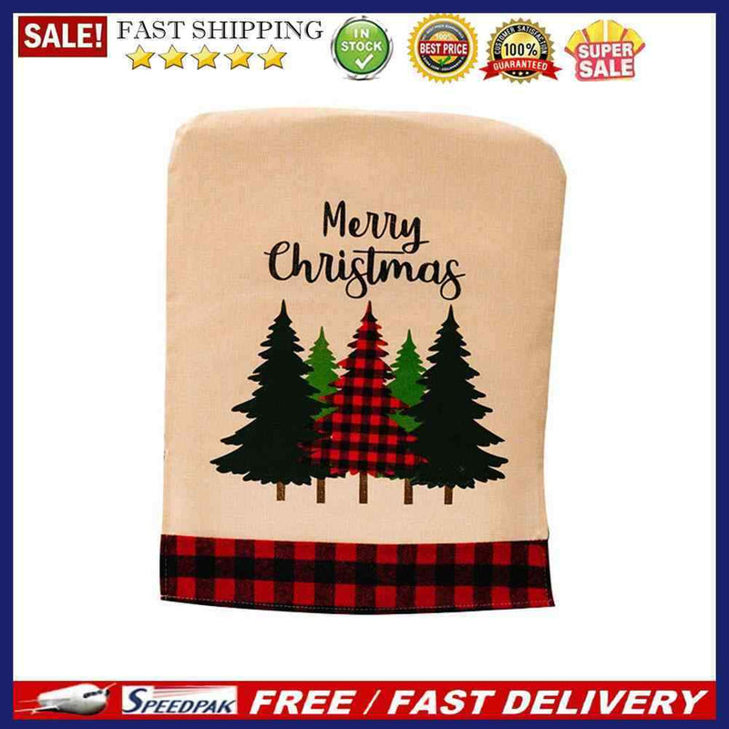 Christmas Chair Back Cover Cloth Christmas Chair Cap for Home Table Dinner Decor