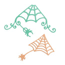 UHKL Punching Tool, 2 Piece Halloween Spider Net, Scrapbooking, Album, Embossing,