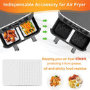 Air Fryer Liners Disposable Baking Sheets Papers (White 29.5x19.3cm 50x) Newly