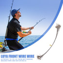 20x Fishing Line Anti-Bite Anti-Tangle Steel Braided Wire Leader Fishing Tool