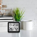Digital Thermometer Hygrometer Dry Meter Electronic Indoor 3.2inch (Black)